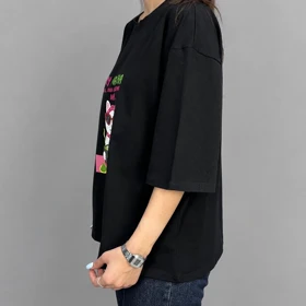 تیشرت باکسی زنانه طرحدار