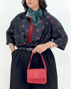 شومیز جلوگره ترمه(101)کد:5578