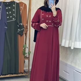 کفتان و پیراهن بلند زنانه پاپیون