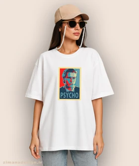 تیشرت لش مردانه و زنانه طرح روانی آمریکایی شخصیت پاتریک بیتمن کد 936
