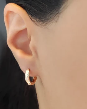 گوشواره حلقه‌ای چند وجهی ژوپینگ