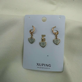 نیم ست قلب ژوپینگ قفل کلیپسی بدون زنجیر