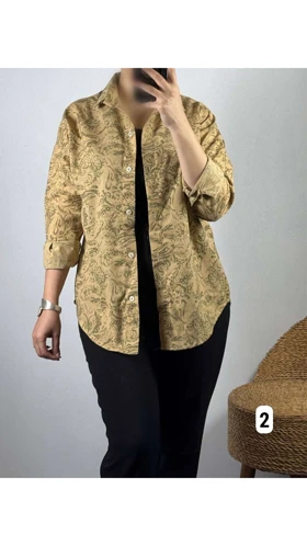 شومیز گلی پاییزی زنانه 43768
