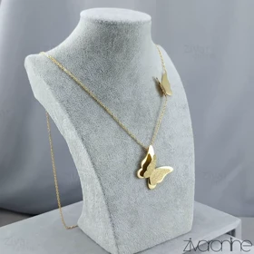 رولباسی زنانه با پلاک پروانه طلایی 50079