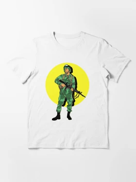 تیشرت Tintin طرح لوگو ARMY MAN