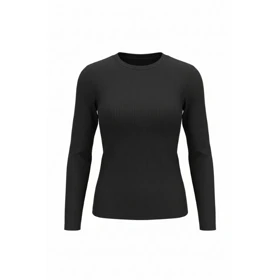 بلوز آستین بلند یقه گرد زنانه مشکی مدل اسلیو