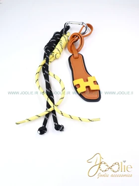 اویز کیف چارم بگ مدل هرمس کد C9100 (زرد)