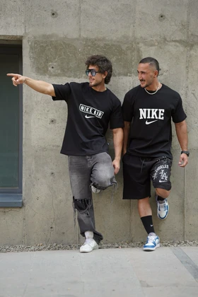 تیشرت نایک NIKE AIR مشکی نخ پنبه