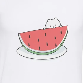 تیشرت آستین کوتاه زنانه مدل هندوانه کد PJ1261