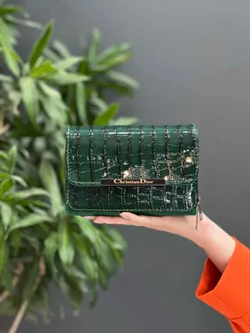 کیف ورنی طرح دار DIOR
