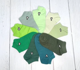 جوراب زنانه مچی ساده رنگی