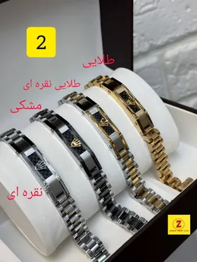دستبند رولکس مردانه استیل