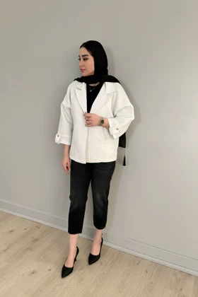 کت ژاکارد لمه دار