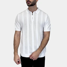 تیشرت نیم زیپ طرحدار راه راه SOLD OUT(PSD43)