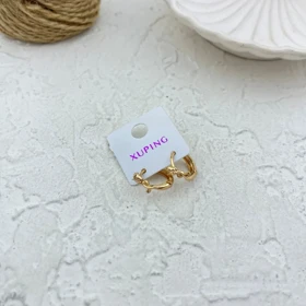 گوشواره زنانه حلقه‌ای طرح گل رز ژوپینگ، ظرافت بی نظیر