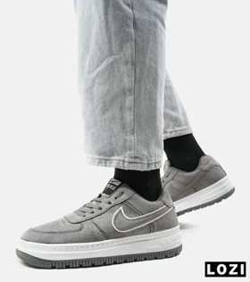 کفش کتانی مردانه طوسی نایک NIKE AIR FORCE مدل 2174