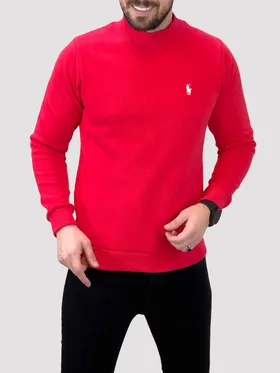 پلیور یقه 5 سانت قرمز