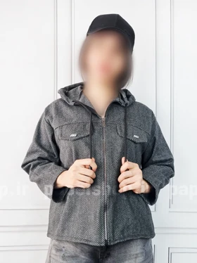 سویشرت جناقی طرح دوجیب