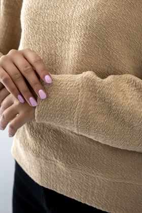 تیشرت آستین بلند یقه گرد زنانه