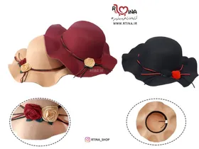 کلاه نمدی دخترانه طرح سوسن