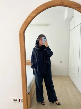 شومیز سورمه ای