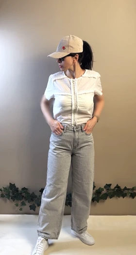 تیشرت سفید خامه دوزی sefra