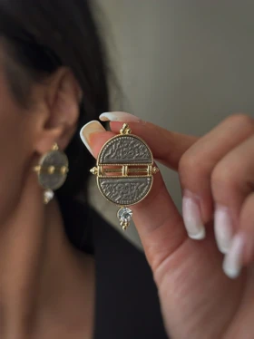 گوشواره و گردنبند سکه 2 تکه