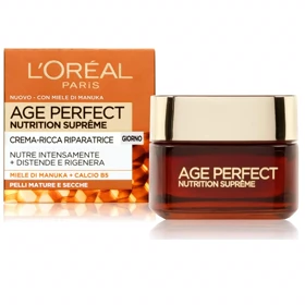 کرم ضدچروک صورت لورآل مدل Age Perfect Nutrition Supreme مناسب پوست بالغ حجم 50 میلی‌لیتر