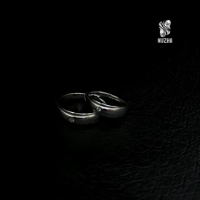 حلقه ست نقره زنانه ومردانه کدhs1022