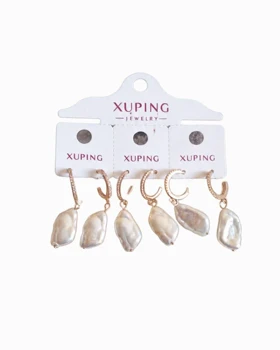 گوشواره xuping طرح طلا کد pux08 رنگ ثابت هورآن مارکت