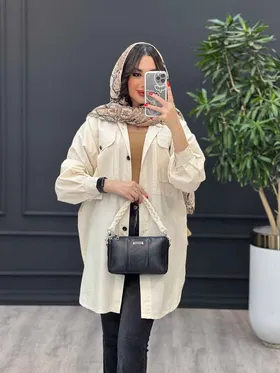 مانتو لینن جیب پاکتی پیله دار
