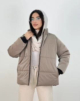 کاپشن یقه ایستاده نیلسا(72)کد:4616