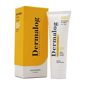 کرم ضد آفتاب فاقد چربی درمالوگ SPF50 بی رنگ 50 میل
