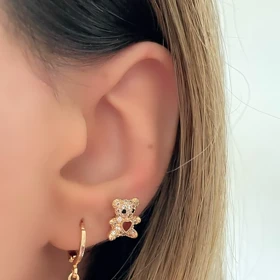 گوشواره میخی تدی برند ysx