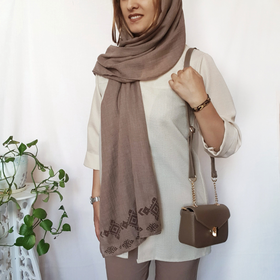 شال نسکافه ای دارچینی