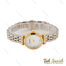 ساعت امپریو آرمانی زنانه مینی دورنگ طلایی صفحه سفید Armani-5792-L