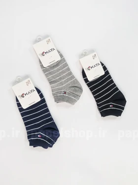 جوراب مچی رنگی راه راه