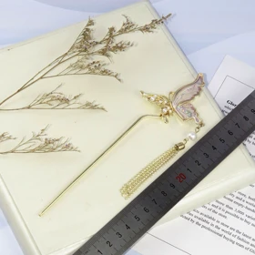 گیره مو زنانه مدل کانزاشی پروانه ای کد 3163