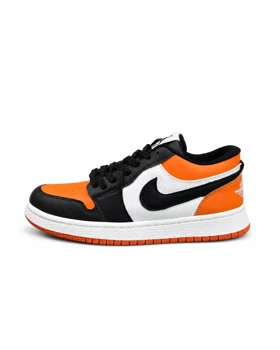 کفش کتانی زنانه مدل جردن وان مشکی نارنجی Nike Air Jordan1
