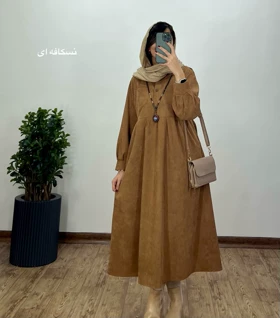 پیراهن مانتویی پاییزه ترگل