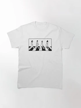 تیشرت گروه موسیقی beatles بیتلز Black Abbey Road Walking کد 183915