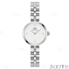 ساعت دنیل ولینگتون زنانه ELAN سیلور صفحه سفید ایندکس نگین‌دار 105499