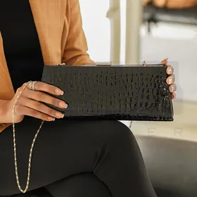 کیف دستی مجلسی چرم زنانه CODE: 645/4