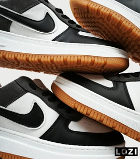کفش کتانی مردانه و زنانه مشکی طوسی نایک NIKE AIR FORCE