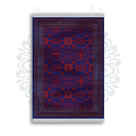 *جدید* فرشینه از جنس پارچه شانل مخمل ترک طرح فانتزی برند دفه کد 782