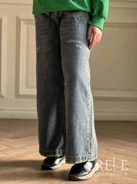 شلوار بگ کمر کش دمپا ریش