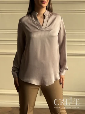 شومیز ساتن کوک قاپکدار