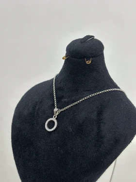 گردنبند نقره ایتالیایی زنانه مینیمال 1005