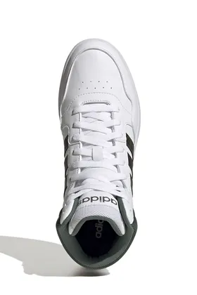 کفش کتانی بلند مردانه سفید HOOPS 3.0 MID