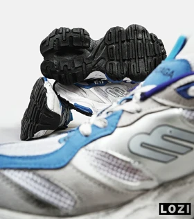کفش کتانی طوسی آبی BALENCIAGA